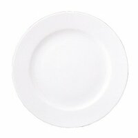 Bord 27 cm brede rand wit Gural Delta 