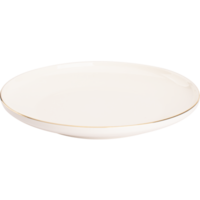 Bord 27 cm Wit Goud Ligne D'or