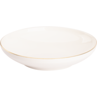 Diep Bord 19 cm Wit Goud Ligne D'or