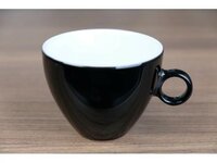 Cappuccinokopje 24cl Apple Zwart