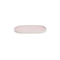 Ovaal bord 20,5 cm x 11,5 cm roze Coco