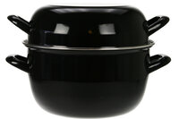 Mosselpan zwart 24cm