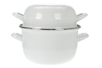 Mosselpan horeca 1,2 kg wit 18 cm