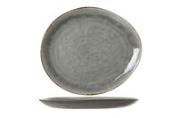 Bord ovaal 32,5 cm Laguna Blue Grey blauwgrijs zwart