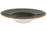 Pasta bord 28 cm brede rand Space Grey Aura