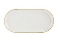 Bord ovaal smal 30 cm Oatmeal