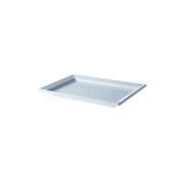 Bord 30x21 cm rechthoek wit melamine