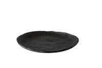 Bord plat 21 cm Q Raw Oyster Zwart