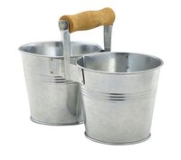 Duo serveeremmer 12 cm  gegalvaniseerd staal