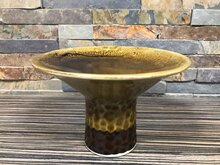 Toren bord op voet 18 cm goud bruin Raw by RBC