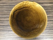 Toren bord op voet 18 cm goud bruin Raw by RBC