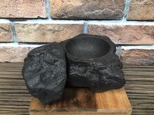 Natuursteen Lava bord met deksel 16,5 cm Raw by RBC