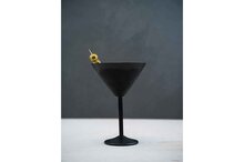 Cocktailglas martini 35 cl zwart rvs 