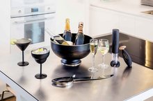 Cocktailglas martini 35 cl zwart rvs 