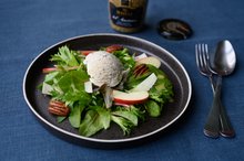 Bord 22 cm met opstaande witte rand tweezijdig Q Raw Bristol zwart