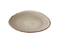 Bord 21 cm Triangle grijs Jersey