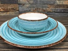 Gural Ent Diep Bord Blauw 20 cm