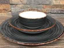 Gural Ent Plat bord antraciet 27 cm