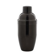 Cobbler cocktailshaker gun metal zwart 500 ml