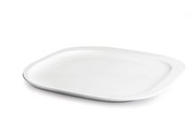 Modern en vierkant plat bord uit de Exentrico lijn van Yong.