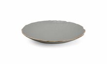 Diep gestructureerd bord 30cm Collect Grijs