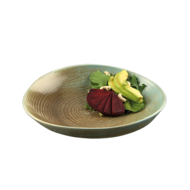 Diep bord 26 cm Coral Brown Green