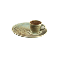 Schotel 20 x 17 cm Coral Brown Green