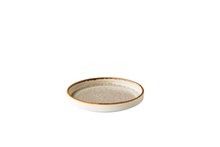 Bord opstaande rand 16,2 cm grijs Jersey