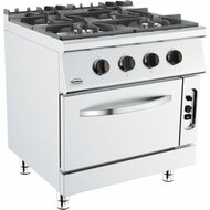 Gasfornuis 4BR met Gasoven Combisteel Base 700
