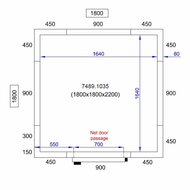 Koel-/Vriescel 5.5 m3 Combisteel