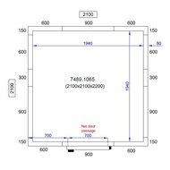 Koel-/Vriescel 7.7 m3 Combisteel