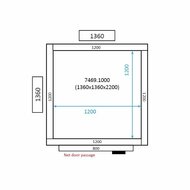 Koel-/Vriescel 2200 Hoog Combisteel Standard Line