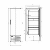 IJsbewaarkast 658L Combisteel