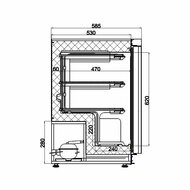 Vrieskast RVS 120L Tafelmodel Combisteel