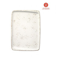 Rechthoekig bord 23 x 16 cm Bonna Grain Off-white