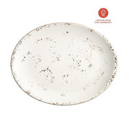 Bord ovaal 36 cm Bonna Grain Off-white