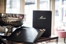 Menukaart Classic insteek A4 zwart