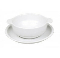 Soepkom 30 cl met grepen en schotel Gural Delta