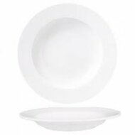 Diep bord 23 cm brede rand wit Gural Delta 