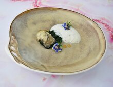 Schelp bord Sand 28,3 cm Raw by RBC