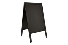 Stoepbord Woody Zwart 69 x 56,5 x 125cm gelakt
