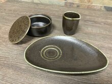 Melk en suiker setje Ceres Rusty Black 