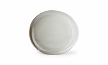 Bord ovaal 25 x 23 cm grijs Ceres