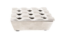 Asbak vierkant 11 cm mat  