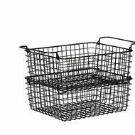 Draadmand 31,3 x 25,3 x 12 cm Zwart