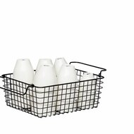 Draadmand 31,3 x 25,3 x 12 cm Zwart