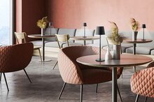 Tafellamp 38,5 cm Feline Zwart Securit