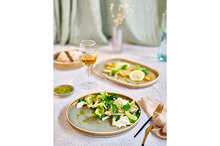 Plat bord groen 20 cm Melia