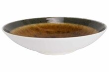 Diep bord bruin 21,5 cm Iris Brown
