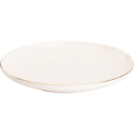 Bord 27 cm Wit Goud Ligne D'or